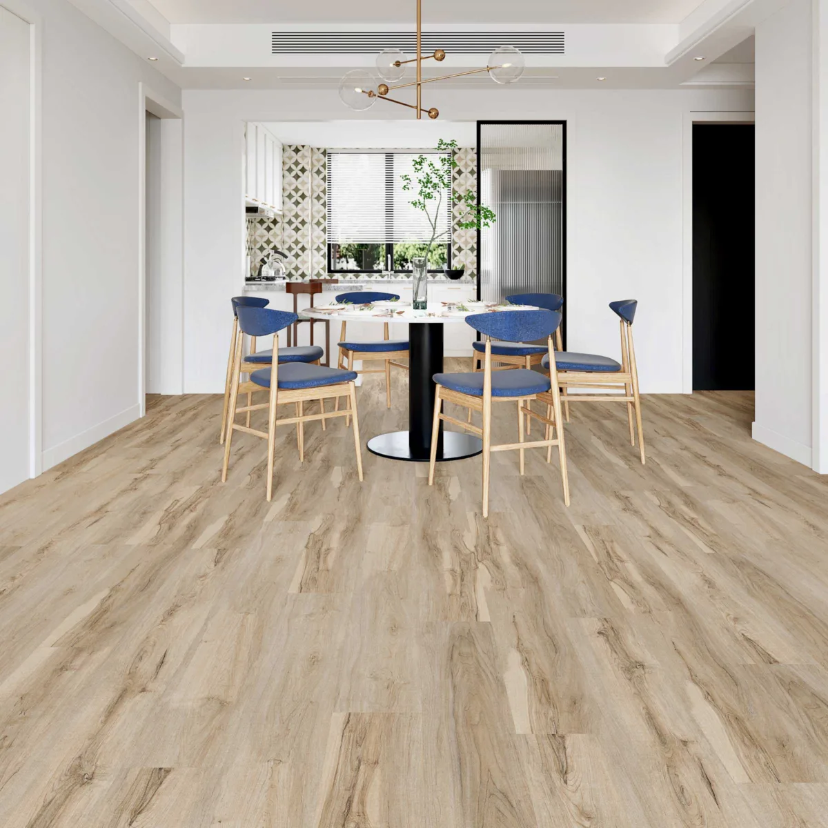 LETS DO IT SPC Flooring Brown color Project Collection Florida Miami