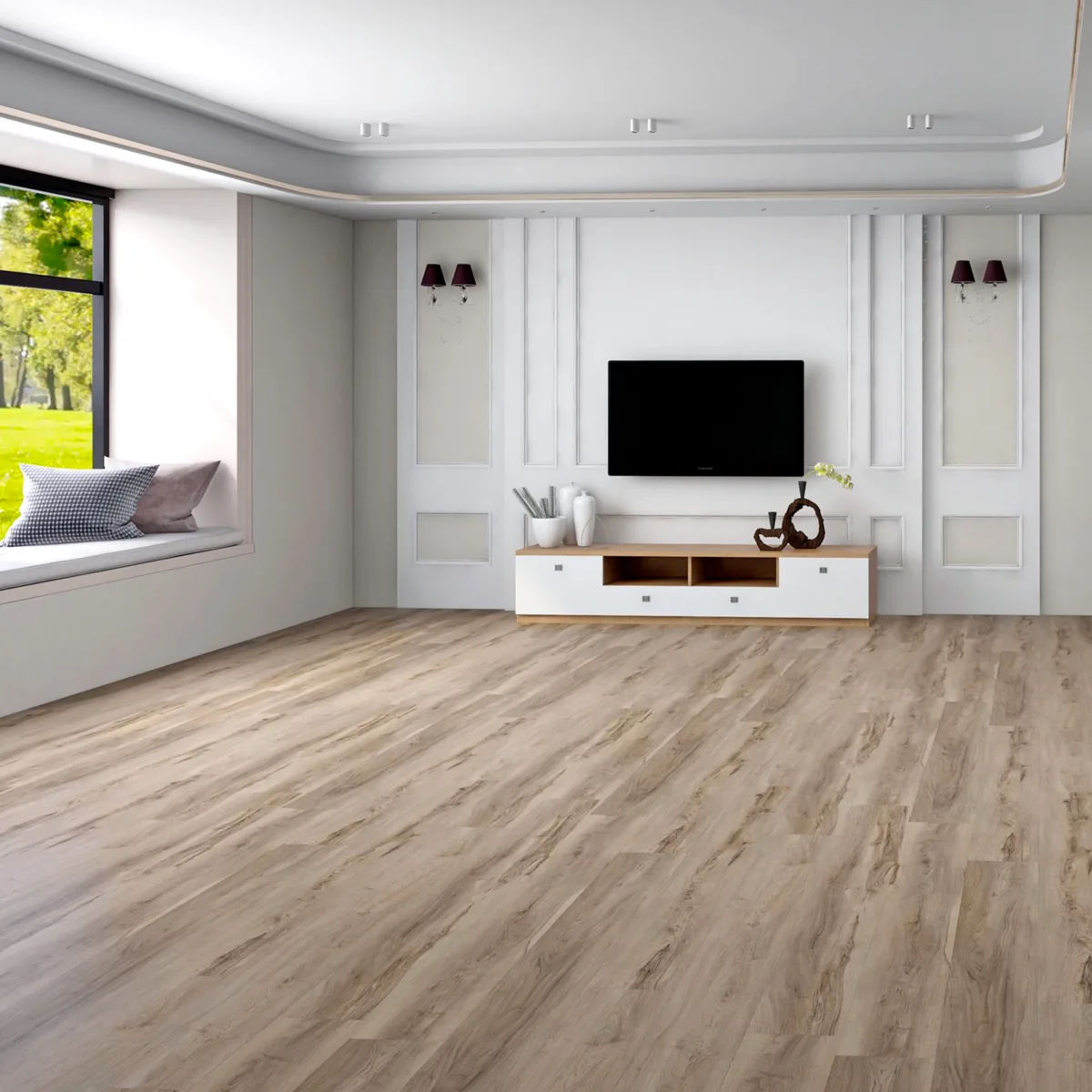 DARK-GREIGE Brown Quick 48 Collection is a brand of luxury vinyl flooring that offers a variety of styles, colors